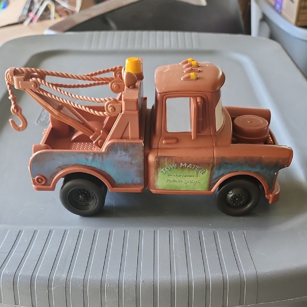 Tow Mater Brown and Black Toy Truck